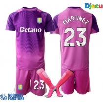 Aston Villa Emiliano Martinez #23 Golmanski Rezervni Dres za djecu 2025-26 Kratak Rukav (+ Kratke hlače)